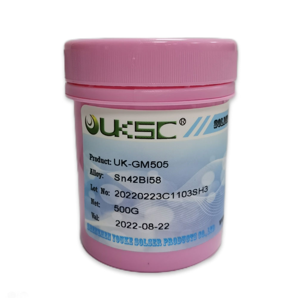 無鉛低溫錫膏UK-GM505 - Sn42Bi58